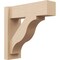 Ekena Millwork 6-in W x 18-in D x 18-in H Funston Block Rough Cedar Woodgrain TimberThane Outlooker, Primed Tan OUTUR060X18X18FST44RCPR - alternate 1
